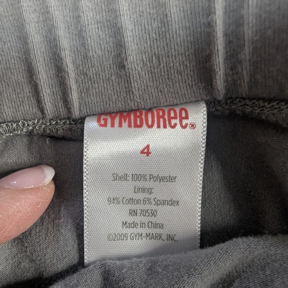 Vintage Gymboree Girls Grey 8-Layer Ruffle Skirt with Elastic Waistband, Size 4